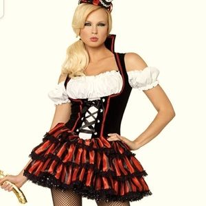🎃 Leg Avenue Shipwreck Pirate Dress Halloween Costume - Large 🎃